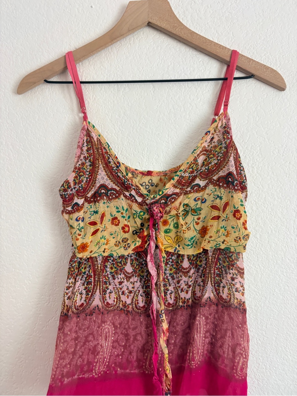Vintage Y2K Boho Festival Paisley Tank Top - Picture 10 of 12